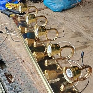 Gold 5-Light Wall Vanity Light Fixture